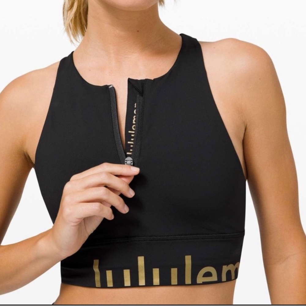 lululemon Energy Bra ZipFront special edition sz10